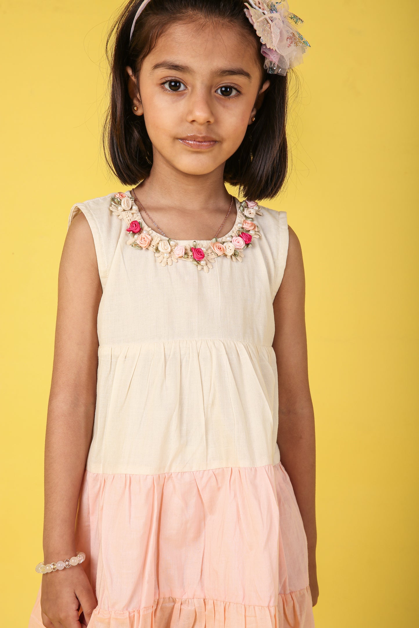 Cotton Multi Colored One Piece Frock