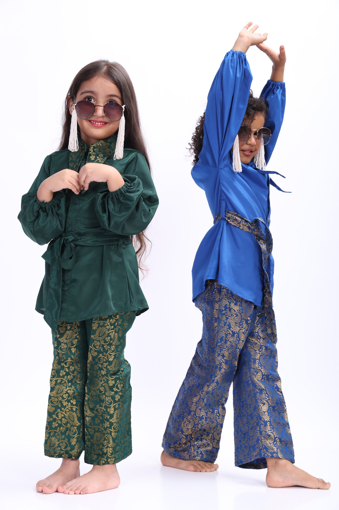 Neelam Crape And Banarsi Co-Ord set