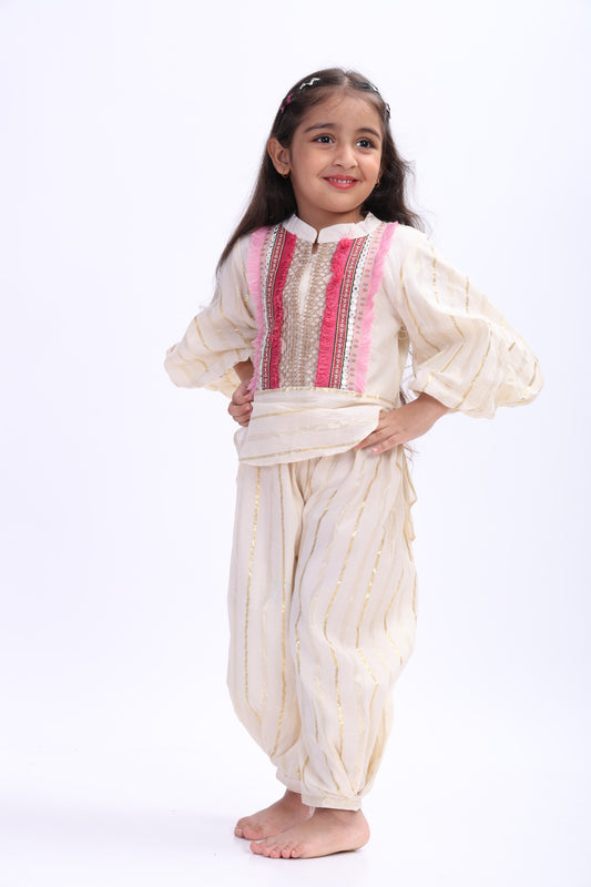 Boho Style Cotton Co-Ord Set for Girls