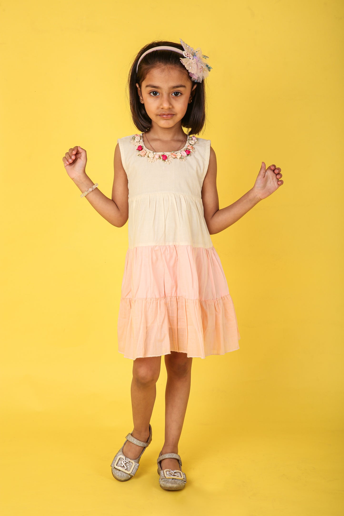 Cotton Multi Colored One Piece Frock