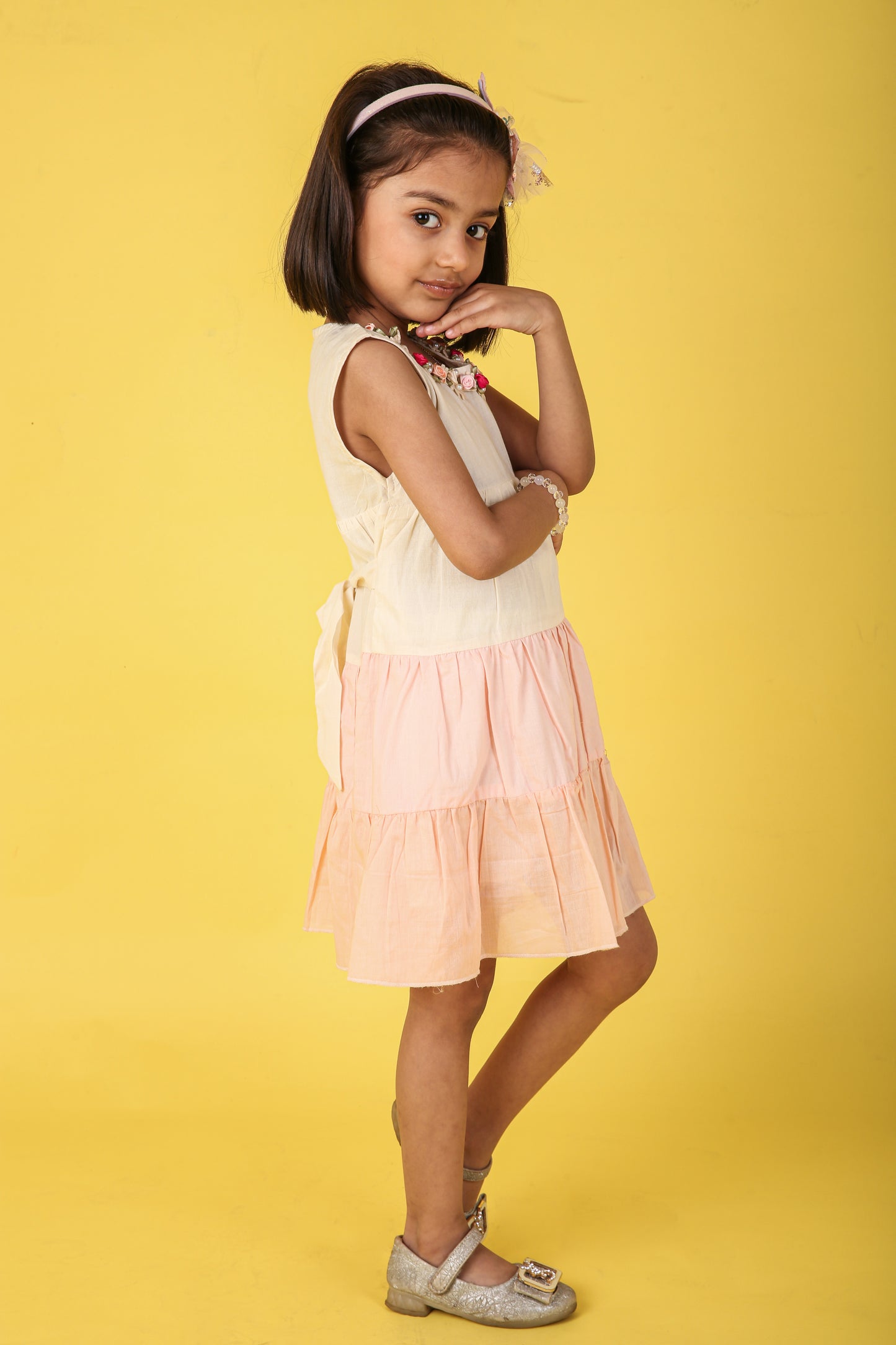 Cotton Multi Colored One Piece Frock