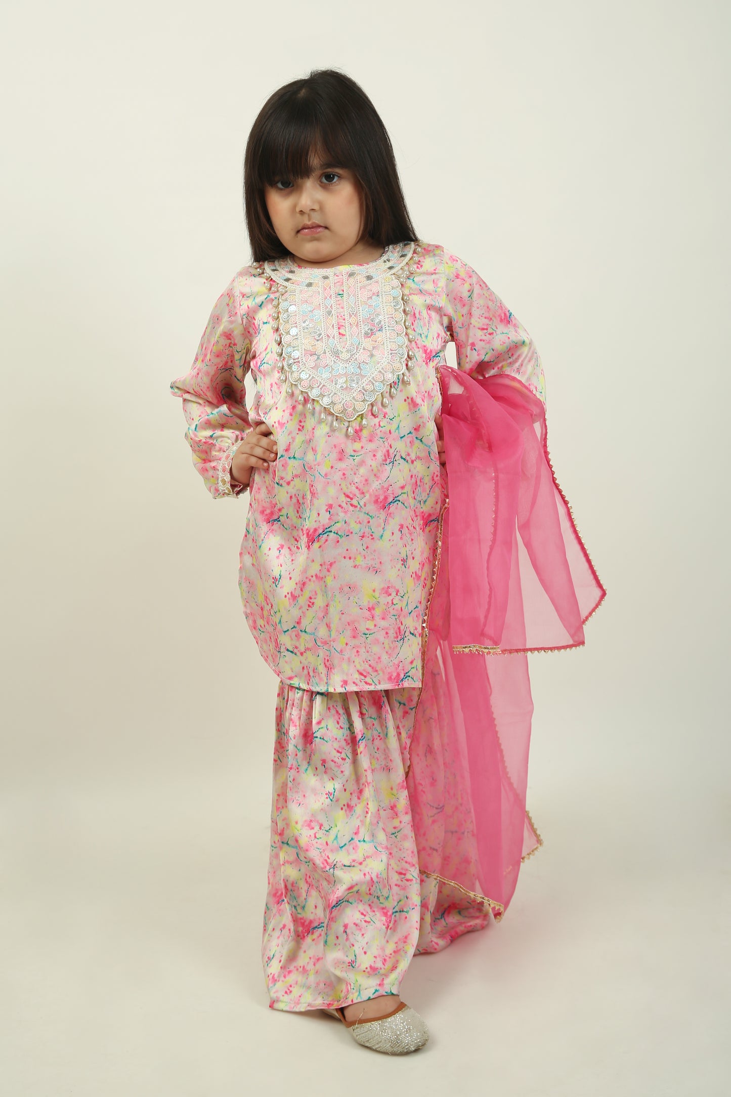 Rang Biranga Sharara Set - Girls