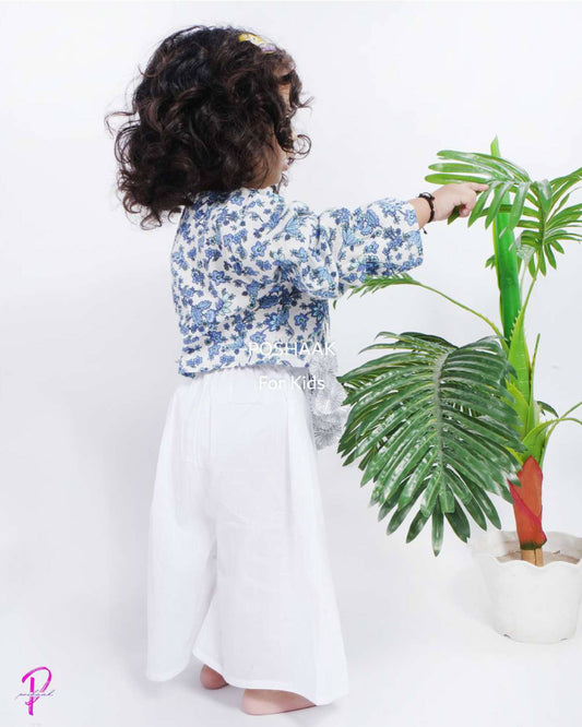 Gota Tassel Cotton Co-Ord Set for Girls